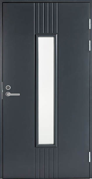 Утепленная финская входная дверь Jeld Wen Function F2050 W28 серая (Финляндия) Утепленная финская входная дверь Jeld Wen Function F2050 W28 серая (Финляндия)